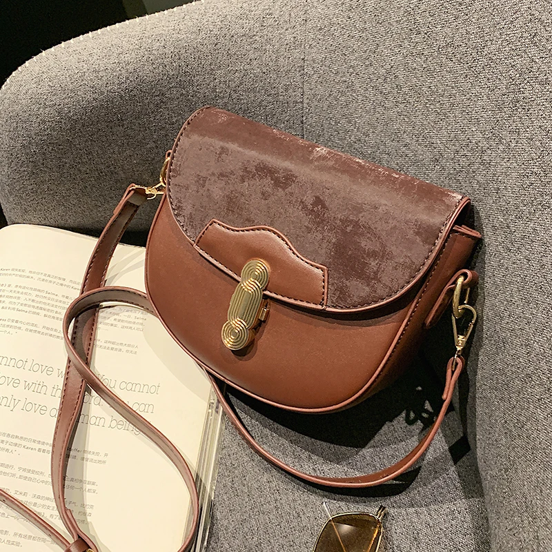 

с доставкой PU Leather Small Crossbody Bags For Women 2020 Winter Simple Shoulder Bag Fashion Brand Luxury Handbags And Purses